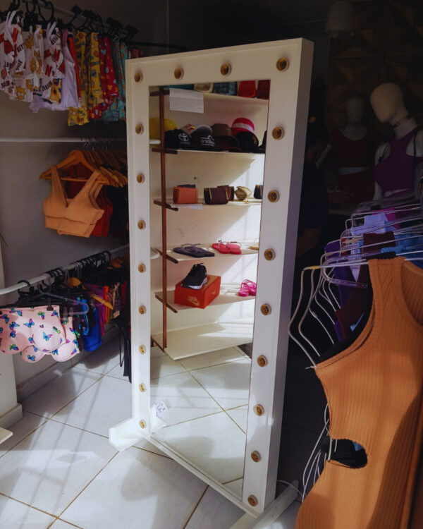 Espelho camarim Sofia (1,75m x 80cm) c/ rodinhas - Image 3