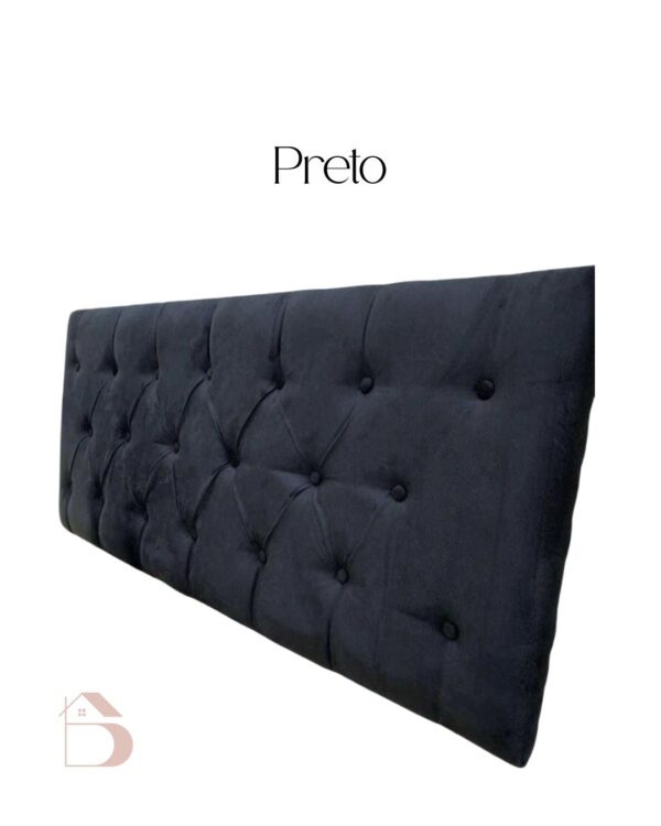 Cabeceira de cama casal - suede capitonê - Image 4